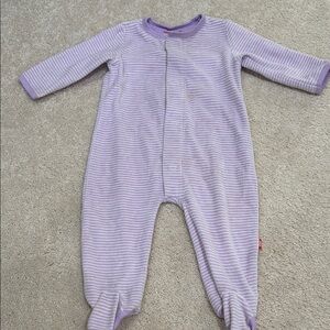 Purple Striped Kids One Piece
